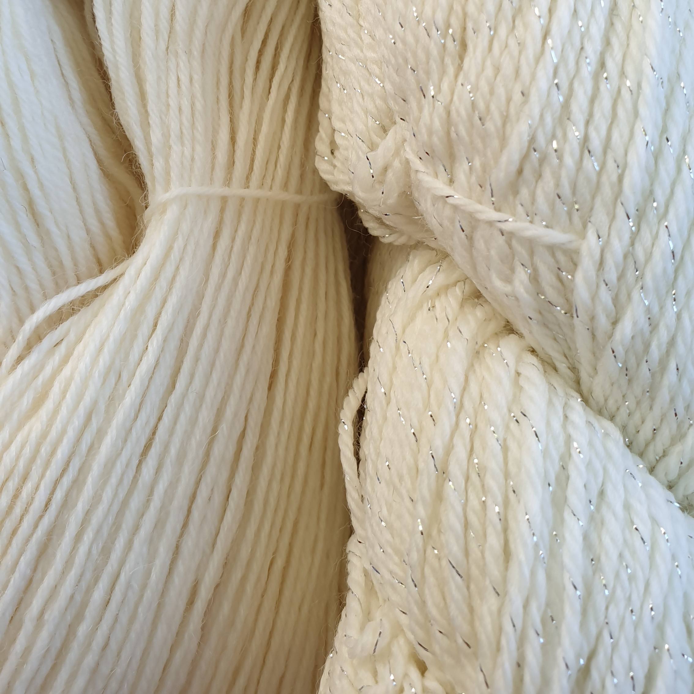 Undyed yarn skeins natural yarn to dye by One Creative Cat