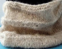 Load image into Gallery viewer, Cirrus Cowl knitting pattern for beginner Digital pattern One Creative Cat
