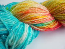 Load image into Gallery viewer, Hand dyed 4 ply sock yarn &quot;Lago di Carezza&quot; One Creative Cat
