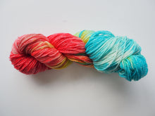 Load image into Gallery viewer, Hand dyed 4 ply sock yarn &quot;Lago di Carezza&quot; One Creative Cat
