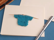 Load image into Gallery viewer, Greeting card Handmade knitted card One Creative Cat
