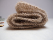 Load image into Gallery viewer, Alpaca Cowl Granier hand knitted, in silk and alpaca - winter snood - scarf One Creative Cat
