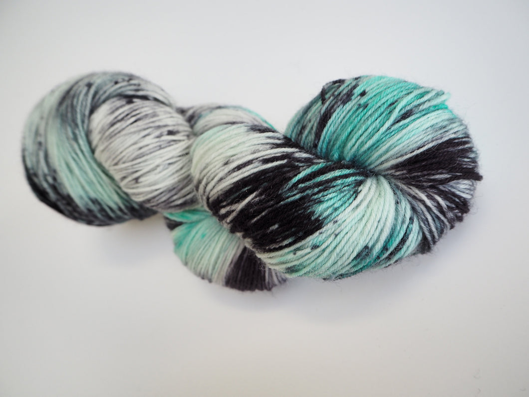 Hand dyed 4 ply DK merino Grande Sassière - sock / DK yarn - made to order One Creative Cat