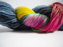 Load image into Gallery viewer, Hand dyed 4 ply Izoard merino nylon sock yarn One Creative Cat
