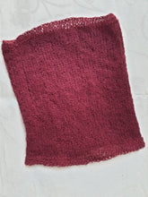 Load image into Gallery viewer, Alpaca Cowl Granier hand knitted, in silk and alpaca - winter snood - scarf One Creative Cat
