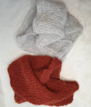 Load image into Gallery viewer, Hand knitted Alpaca Cowl Col du Chat Large Snood One Creative Cat
