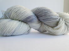 Load image into Gallery viewer, Glacier Blanc hand dyed yarn Lace baby alpaca merino sock yarn One Creative Cat
