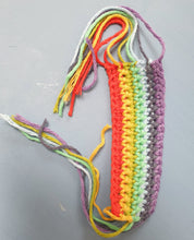 Load image into Gallery viewer, Kit Rainbow key fob crochet pattern, Make it yourself, DIY key ring One Creative Cat
