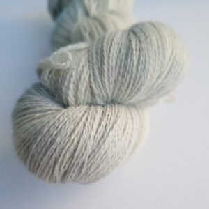 white semi solid hand dyed skein