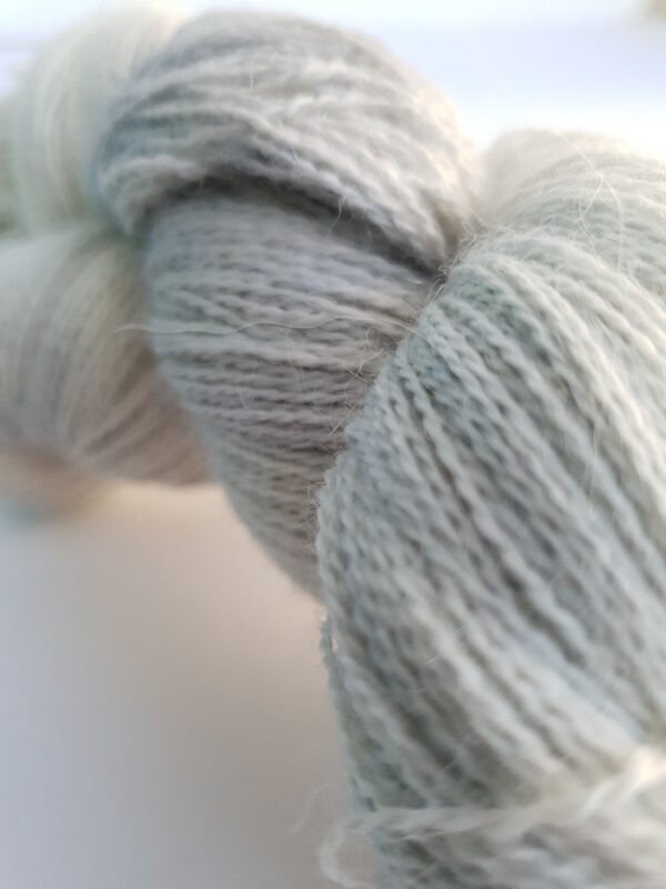 white semi solid hand dyed yarn