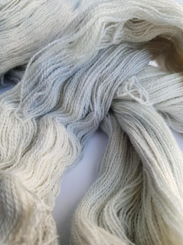 white semi solid hand dyed yarn