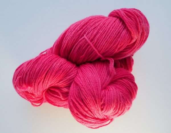 red hand dyed yarn